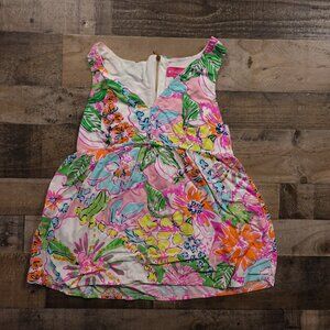 Lilly Pulitzer for Target Women’s Large Tropical Floral Sleeveless Tunic Top